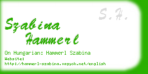 szabina hammerl business card